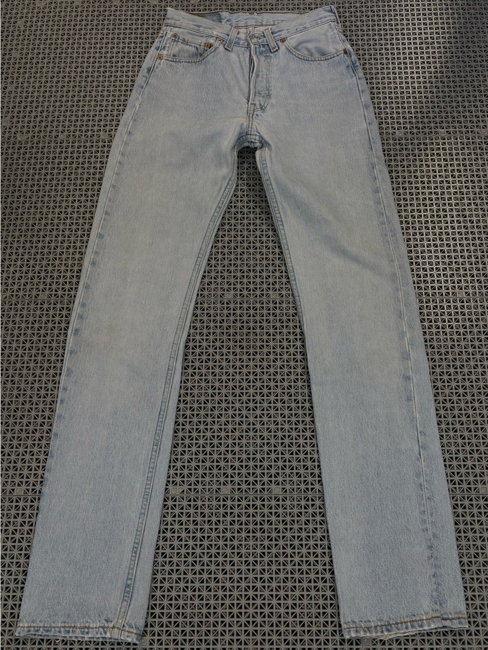 Vintage 90’s Levi's 501 Light Wash Button-Fly Blue Jeans - Made in USA